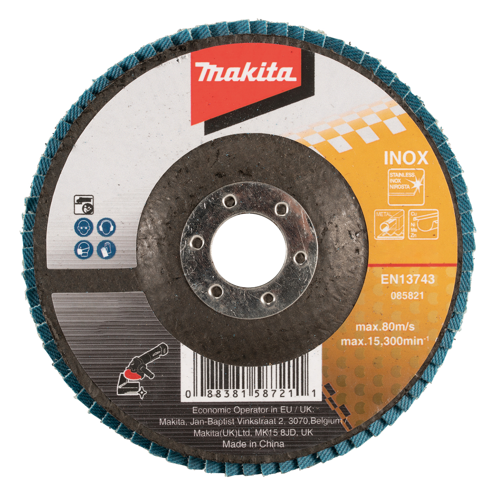 B-22816_C1C0.jpg FLAP DISC/125MM/# Z120/FIBERGLASS BACKIN - imagine 1