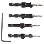 SET FREZE CU VARF CENTRARE 4BUC