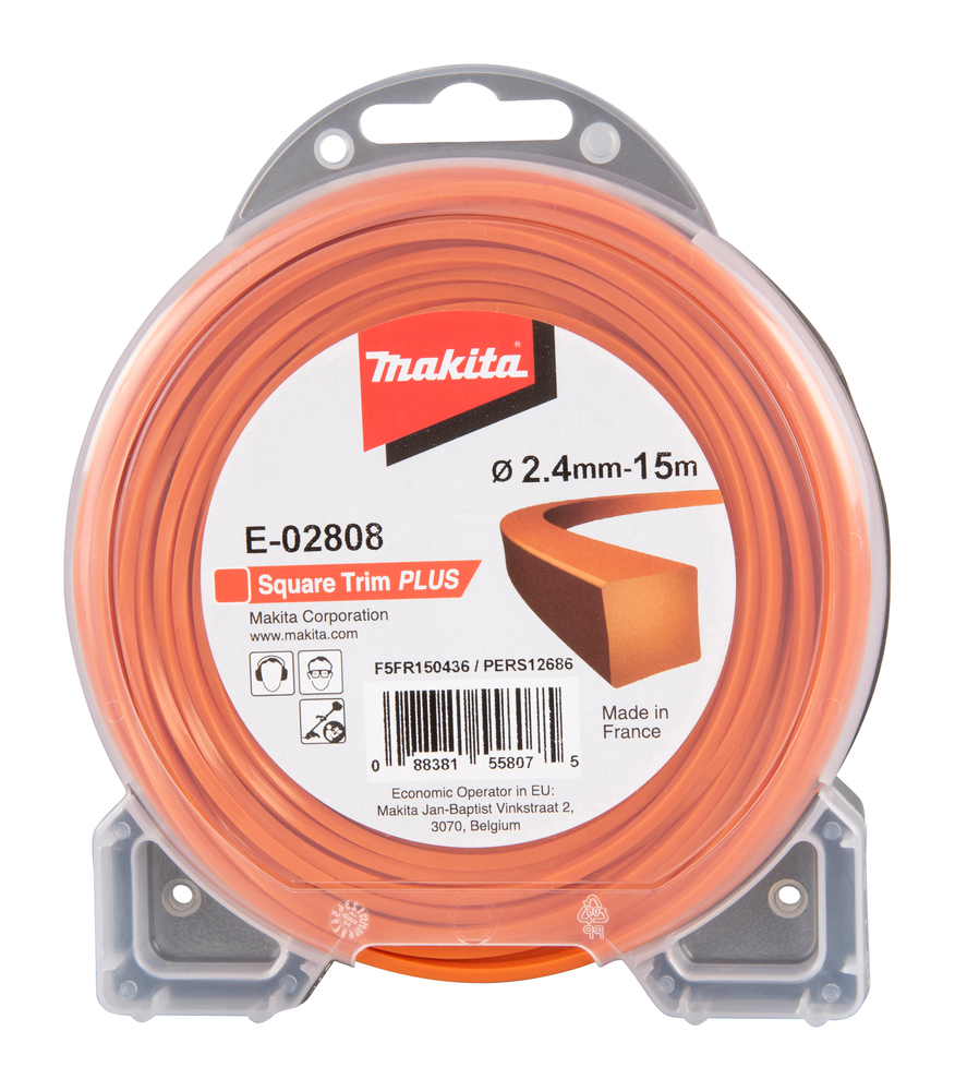 E-02808_C1C0.jpg SQUARE TRIM PLUS NYLON CORD 2.4-15 MAKIT - imagine 1