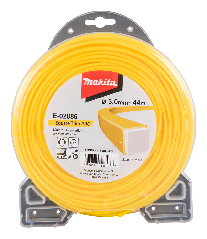 E-02886_C1C0.jpg SQUARE TRIM PRO NYLON CORD 3.0-44M MAKIT - imagine 1