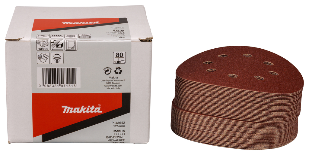 P-43642_C1C0.jpg Makita Disc Slefuire Lemn/Metal 80 125Mm - P-43642 - imagine 1