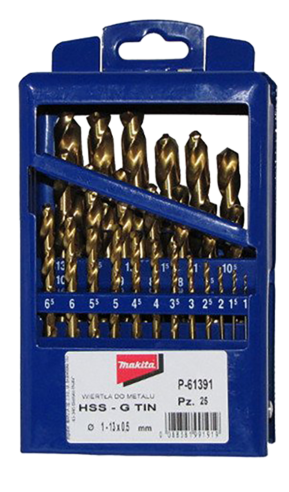 P-61391_C1C0.jpg SET BURGHIE METAL HSS-TIN1-13MM 25 PIESE - imagine 1