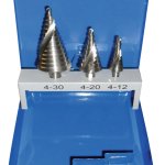 SET 3 BURGHIE IN TREPTE HSS-G CYL 4X30MM